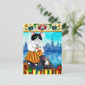 Carte postale mythique du folklore estonien : joli (Debout devant)