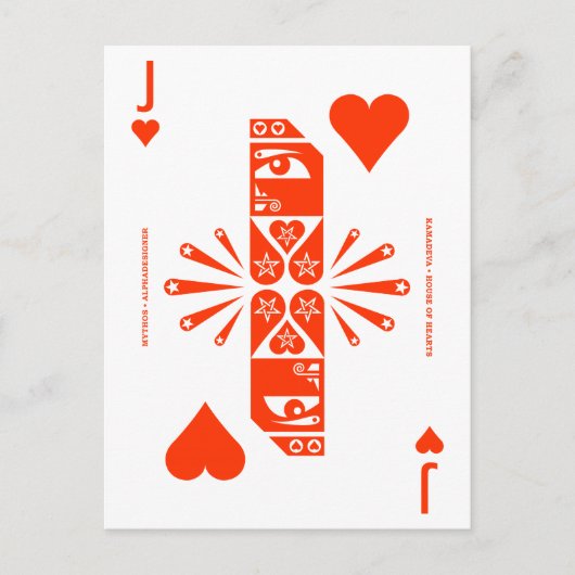 Carte Postale Mythos Kamadeva Jack of Hearts (Devant)