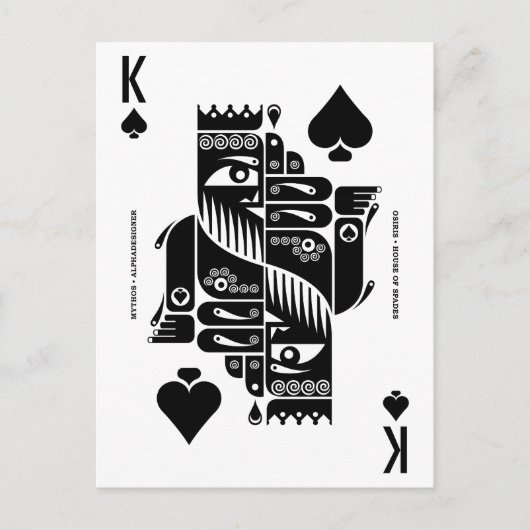 Carte Postale Mythos Osiris roi des pique (Devant)