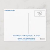 CARTE POSTALE N° 2 DE LA MER CARRIBÉENNE (Dos)