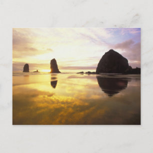 Carte Postale N.A., États-Unis, Oregon, Cannon Beach Sunset avec