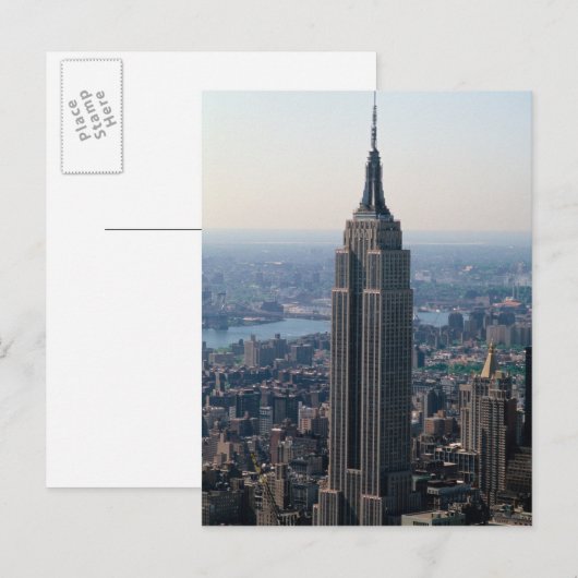 Carte Postale N.A., USA, New York, New York. L'Empire (Devant / Derrière)