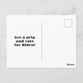 Carte Postale N’ayez pas peur de soutenir Joe Biden (Dos)