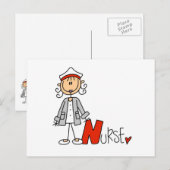 Carte Postale N est pour l'infirmière (Devant / Derrière)