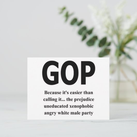 CARTE POSTALE N° GOP (Debout devant)