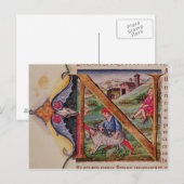 Carte Postale 'N' initial historique représentant des moutons (Devant / Derrière)