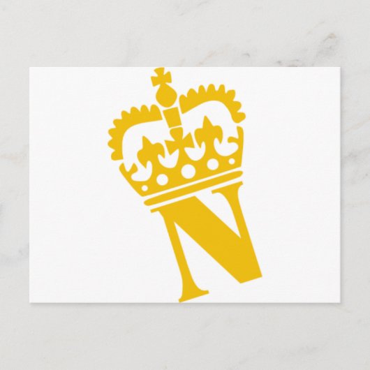 Carte Postale N - Lettre - Nom (Devant)