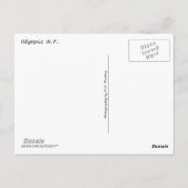 Carte Postale N.P. olympique (Hurricane Ridge, Kalaloch, Hoh) (Dos)