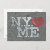 Carte Postale N.Y. M'aime (Devant / Derrière)