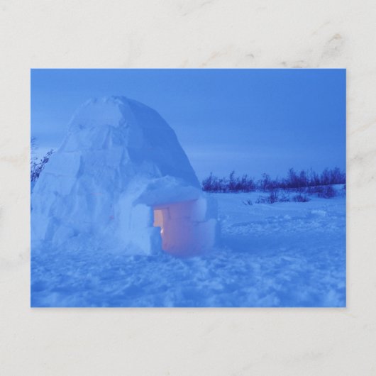 Carte Postale NA, Canada, Manitoba, Churchill. igloo arctique (Devant)