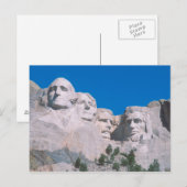 Carte Postale NA, États-Unis, SD, mont Rushmore. (Devant / Derrière)