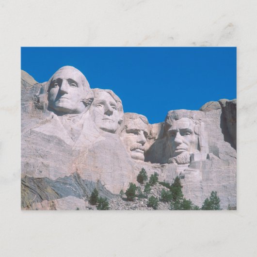 Carte Postale NA, États-Unis, SD, mont Rushmore. (Devant)