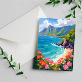 Carte Postale Na Pali Coast Kauai Hawaii Peinture côtière