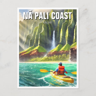 Carte Postale Nā Pali Coast Kauai Hawaii Travel Kayak