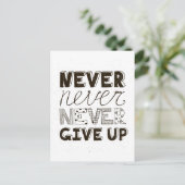 Carte Postale N'abandonne jamais (Debout devant)