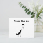 Carte Postale N'abandonne jamais (Debout devant)