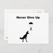 Carte Postale N'abandonne jamais (Devant / Derrière)