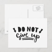 Carte Postale N'abandonne pas (Devant / Derrière)