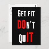 Carte Postale N'abandonnez pas FAIRE Citer la sagesse (Devant / Derrière)