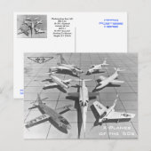 Carte postale NACA X-Planes des années 1950 (Devant / Derrière)