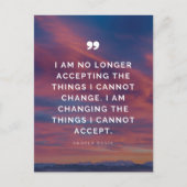 Carte Postale N'accepte plus les choses que je ne peux pas chang (Devant)