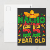 Carte Postale Nacho Average 55 Year Old Cinco de Mayo (Devant / Derrière)