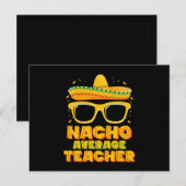 Carte Postale Nacho Moyenne Enseignant Cinco De Mayo Corresponda (Devant / Derrière)
