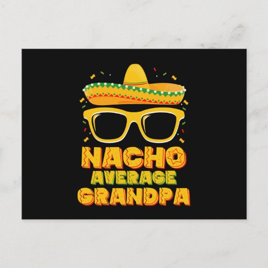 Carte Postale Nacho Moyenne Famille Grandpa Cinco De Mayo (Devant)