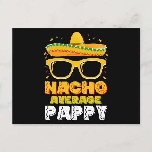 Carte Postale Nacho Moyenne Pappy Papa Famille Cinco De Mayo (Devant)