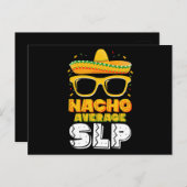 Carte Postale Nacho Moyenne SLP orthophoniste (Devant / Derrière)