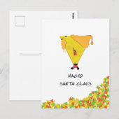 Carte Postale Nacho Santa avec des frites (Devant / Derrière)
