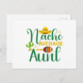 Carte Postale Nacho Tante Moyenne Funny (Devant / Derrière)