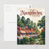 Carte Postale Nacogdoches, Texas (Devant / Derrière)