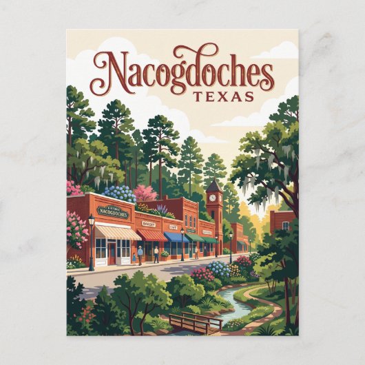 Carte Postale Nacogdoches, Texas (Devant)
