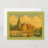 Carte Postale Næstved Denmark Church (Devant / Derrière)