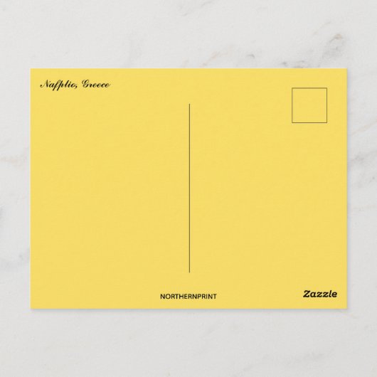 Carte Postale Nafplio Grèce (Dos)