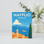 Carte Postale Nafplio Grèce Peintre décoratif (Debout devant)