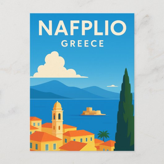 Carte Postale Nafplio Grèce Peintre décoratif (Devant)