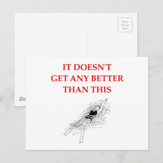 CARTE POSTALE NAGE (Devant / Derrière)