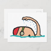 Carte Postale Nage (Devant / Derrière)