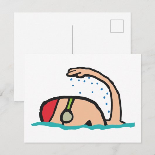 Carte Postale Nage (Devant / Derrière)