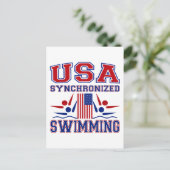 Carte Postale Nage synchronisée USA (Debout devant)