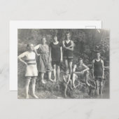 Carte Postale Nage vintage (Devant / Derrière)