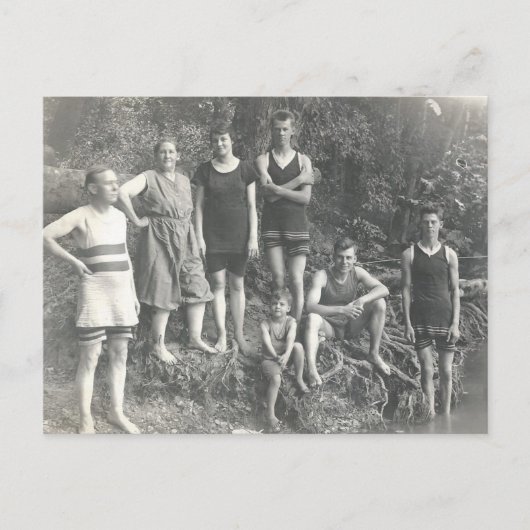 Carte Postale Nage vintage (Devant)