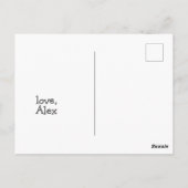 Carte Postale Nageons ensemble... ! Baleines - Valentines (Dos)