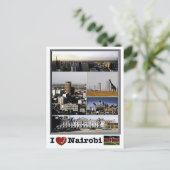 Carte Postale Nairobi - I love Mosaic - Kenya - (Debout devant)
