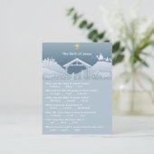 Carte Postale Naissance de Jésus Fun Noël Trivia (Debout devant)