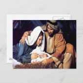 Carte postale Naissance de Jésus Noël (Devant / Derrière)