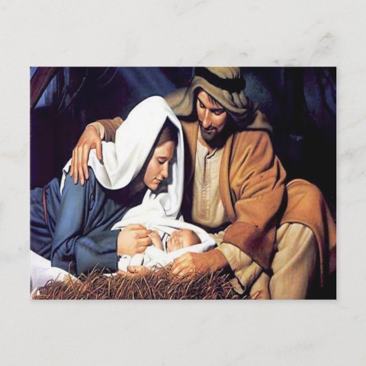 Carte postale Naissance de Jésus Noël (Devant)