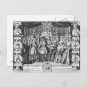 Carte Postale Naissance de Louis, Dauphin (Devant / Derrière)